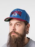 Бейсболка MITCHELL NESS арт. HHSS6642-CAVYYPPPBLUE Colorado Avalanche NHL (синий / красный)